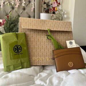 Tory Burch Robinson Leather Card Case